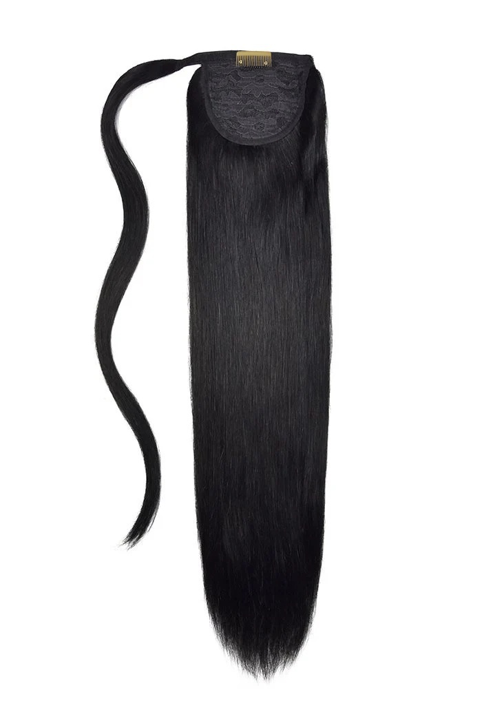 Black ponytail extensions