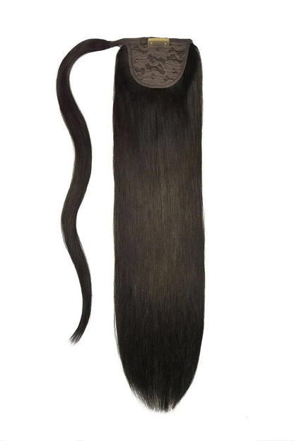 Dark brown ponytail extensions