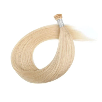 Blond I-tip kreatin extensions Extensions Made from 100% Real Human Hair - Natural, Luxurious Finish