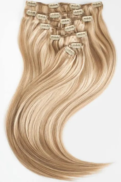 Blond clips extensions