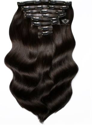 Black clips extensions