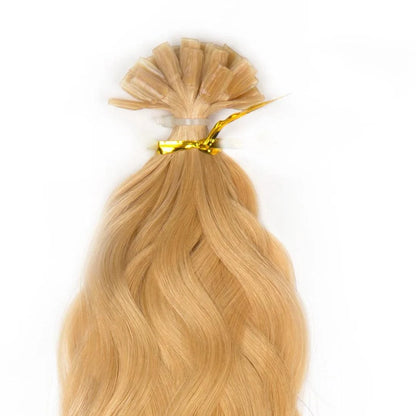 Cold Fusion U-tip Chestnut light brown Extensions Made from 100% Real Human Hair - Natural, Luxurious Finish