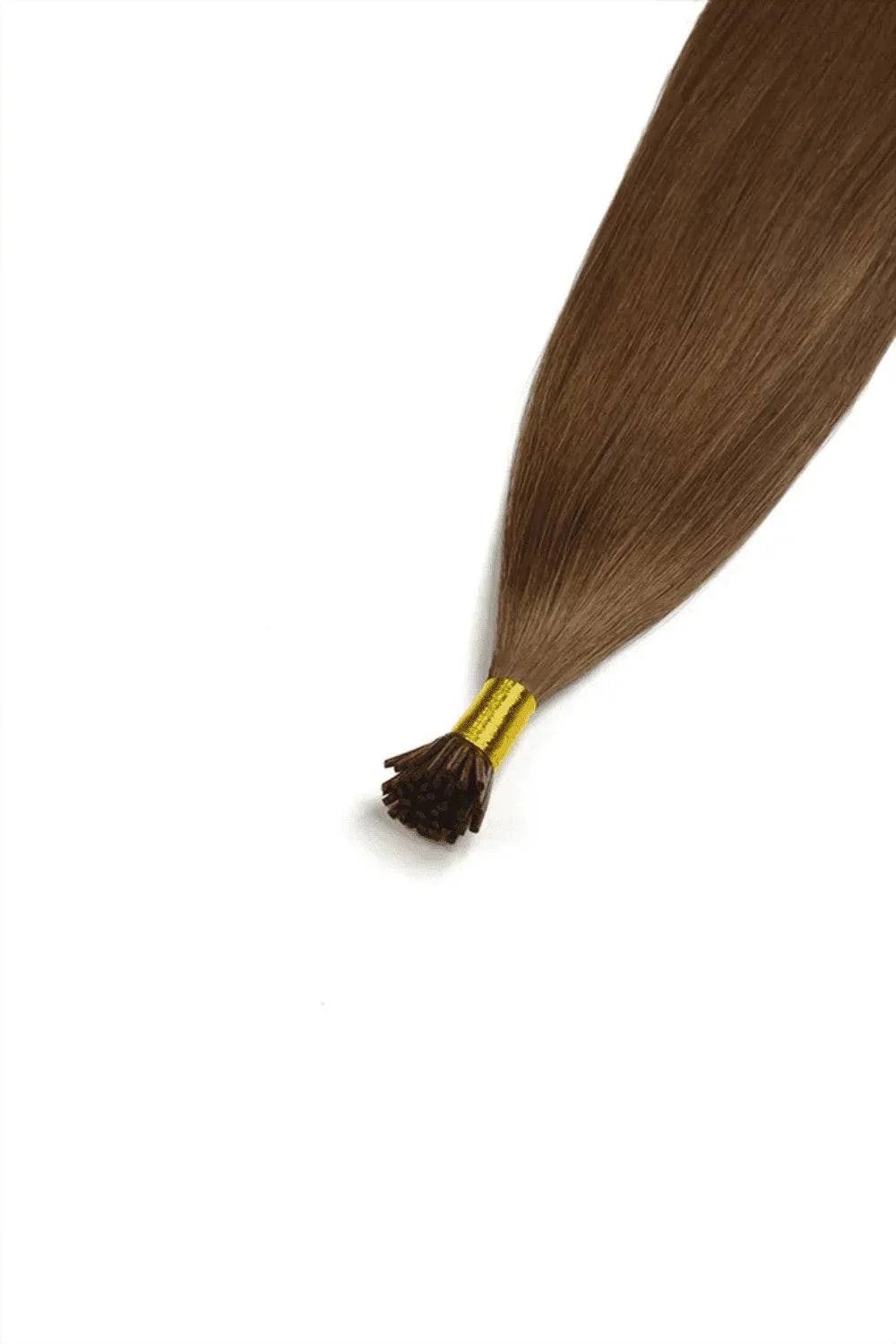 Cold Fusion I-tip Dark Chestnut brown Extensions Made from 100% Real Human Hair - Natural, Luxurious Finish