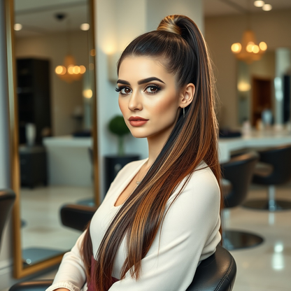 Ponytail real hair