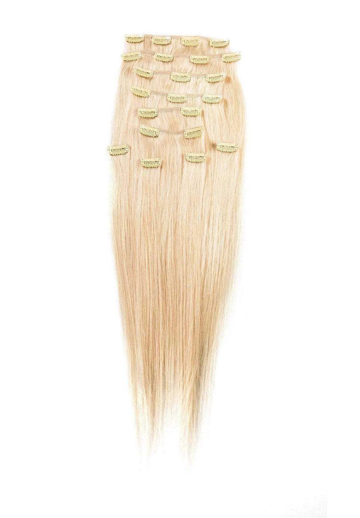 human hair clip in extensions