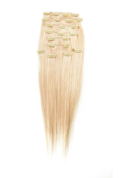 human hair clip in extensions