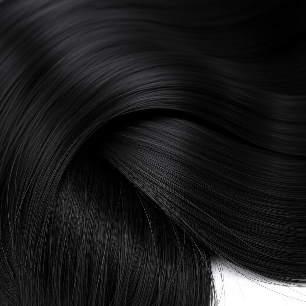 Black ponytail extensions